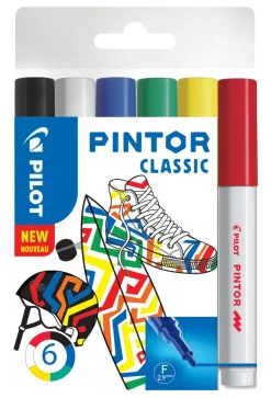 Pilot Pintor Classic merkepenn, 6-pakning