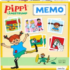 Pippi Langstrømpe Memo 36 deler barn, fra 3 år