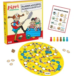 Pippi Langstrømpe Pannekakespillet brettspill barn, fra 4 år