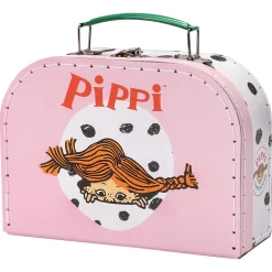 Pippi pappkoffert, rosa, fra 3 år