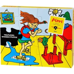 Pippi trepuslespill 12 biter, fra 3 år