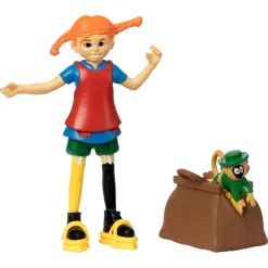 Pippi Langstrømpe figurpakke med tilbehør, fra 3 år