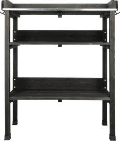 Plantebord utendørs svart, 76 x 37 x 92 cm