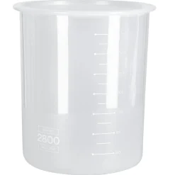 Plastbokser med lokk og volummarkering, 4-pakning