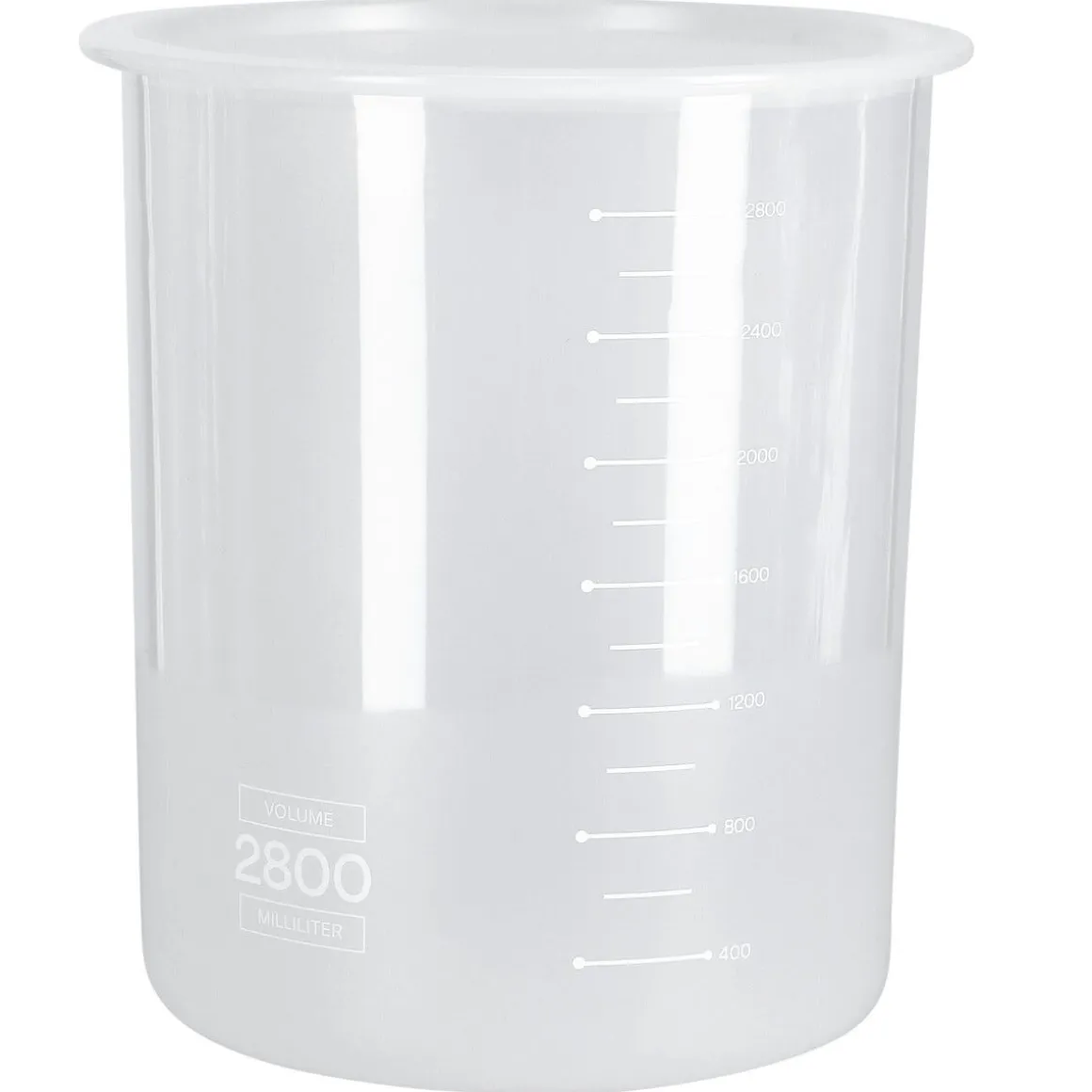 Plastbokser med lokk og volummarkering, 4-pakning