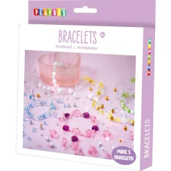 Playbox perlesett armbånd, pastell, fra 5 år