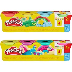 Play-Doh modelleringsleire 4-pakning, fra 2 år