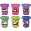 Play-Doh Sparkle glitter modelleire 6-pakning, fra 2 år