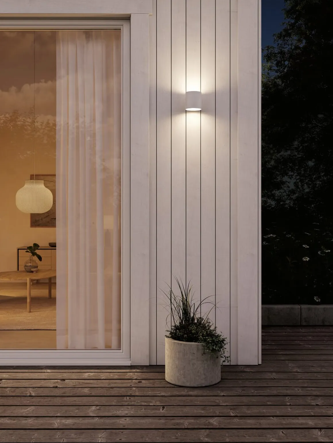 Plejd OUT-01 fasadebelysning opp og ned IP45, LED, smart