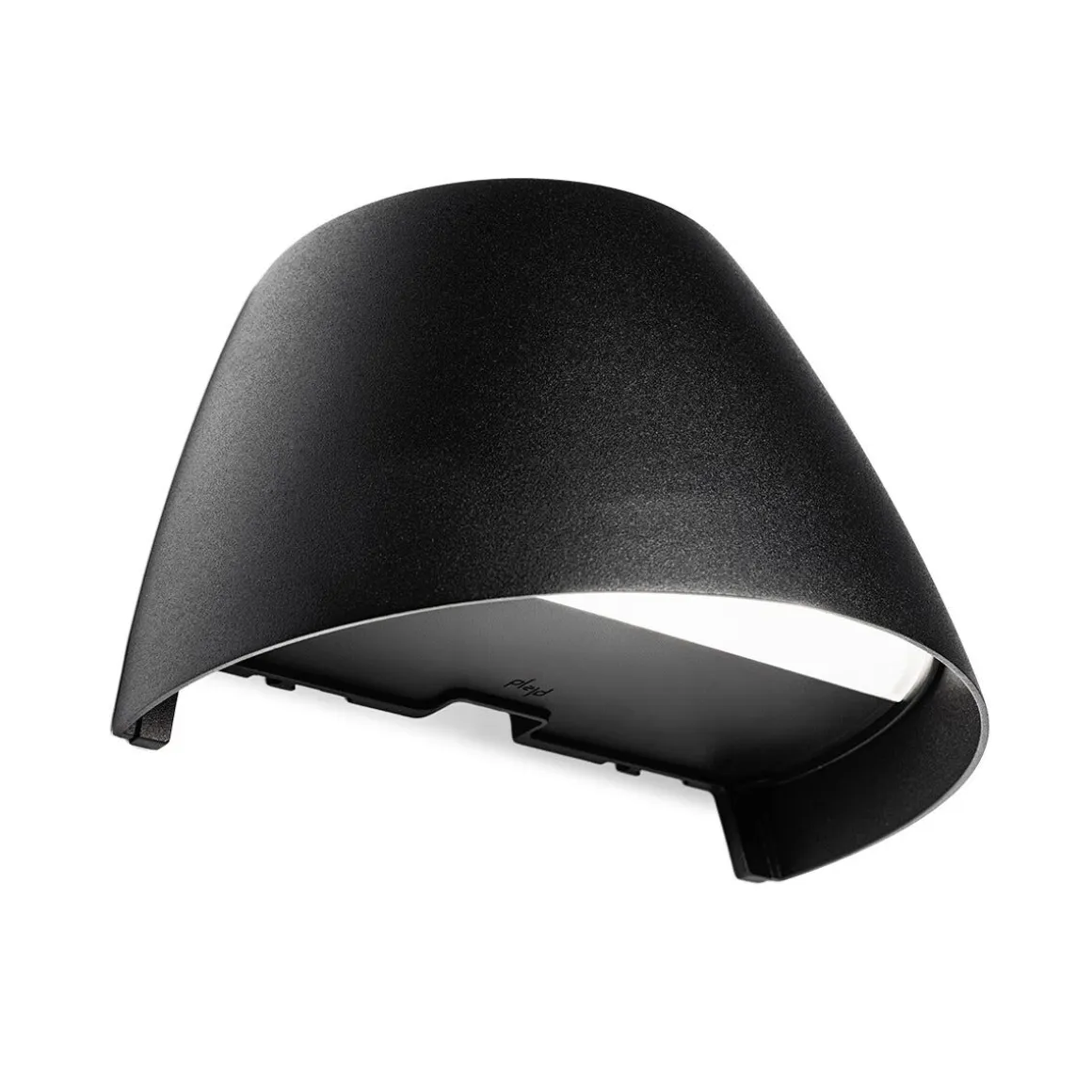 Plejd OUT-02 smart fasadebelysning ned svart vegglampe
