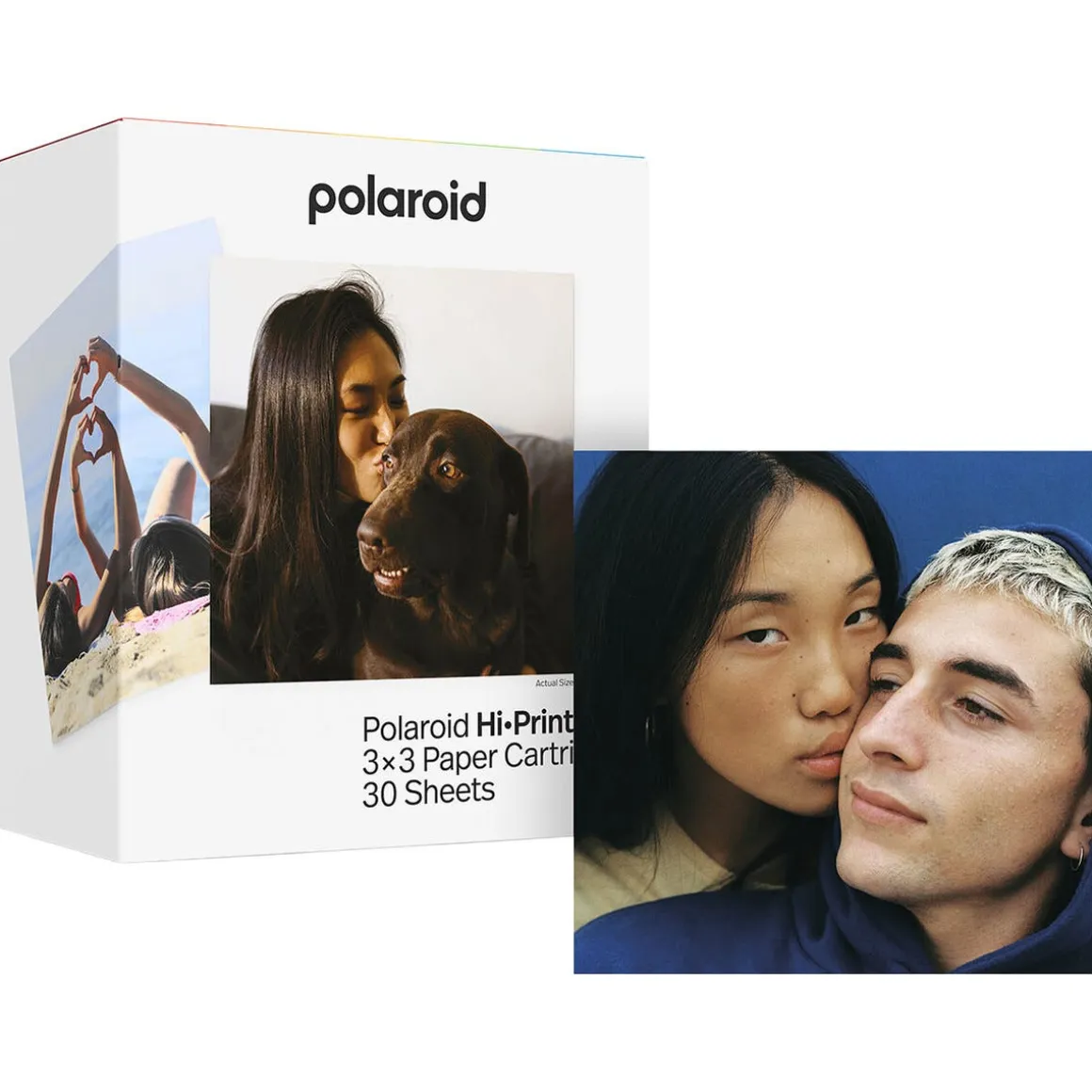 Polaroid Hi-Print 3x3 fotopapir, 30-pakning