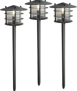 Poppy LED hagebelysning, 3-pakning