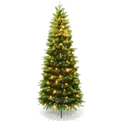 Pop-up juletre Asker med LED-lys, 180 cm