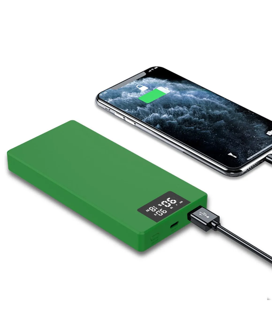 Powerbank hurtiglading USB-C, USB-A, 10 000 mAh