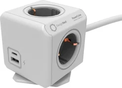 PowerCube Extended USB-C og USB-A grenuttak