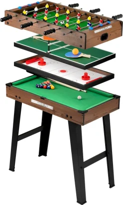 PowerPlay 4-i-1 fotballspill og spillbord, fra 5 år