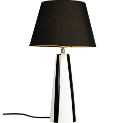 PR Home Leya bordlampe keramikk sort/hvit 54 cm