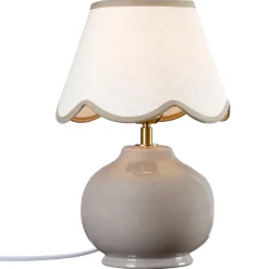 PR Home Nell bordlampe keramikk nougat 35 cm