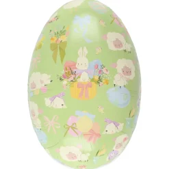 Påskeegg papp med fargerike motiv, 15 cm