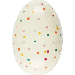Påskeegg papp med fargerike motiv, 15 cm