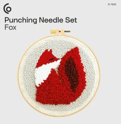 Punch Needle broderisett med dyremotiv, for voksne
