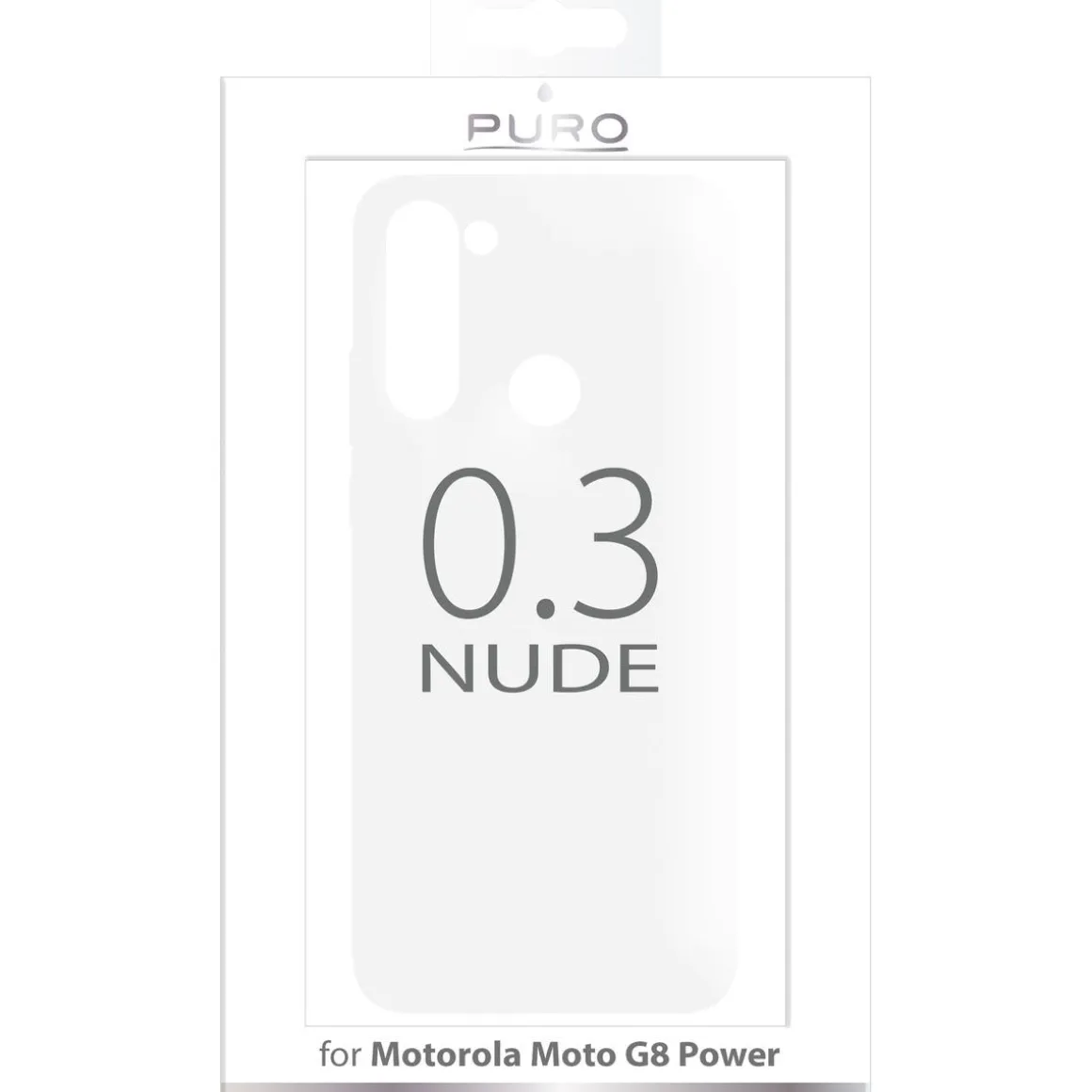 Puro mobildeksel 0.3 Nude til Motorola Moto G8 Power 6.4