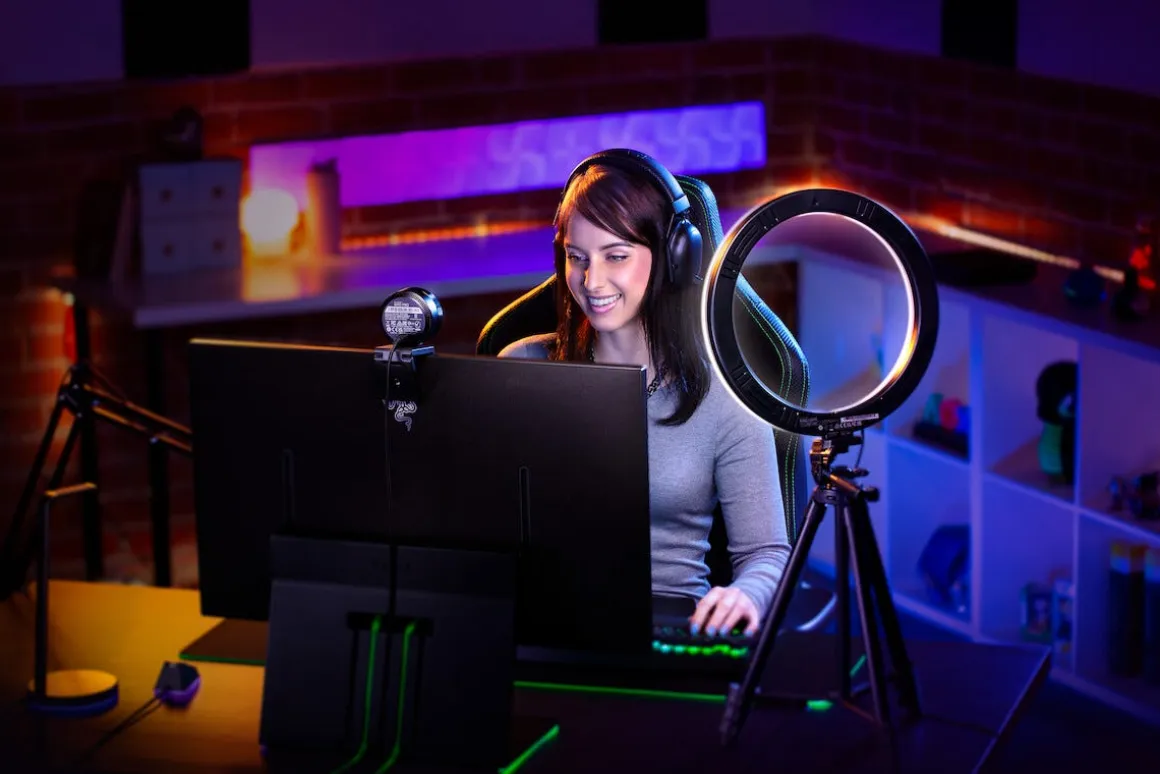 Razer Ring Light LED ringlampe 12 tommer for PC og mobil