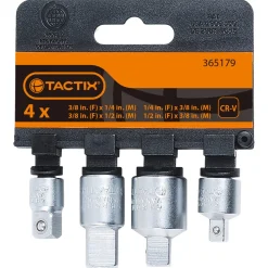 Reduksjonstapp 1/4, 3/8, 1/2", 4 deler