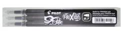 Refill til Pilot Frixion Clicker kryssordpenn, 3-pakning