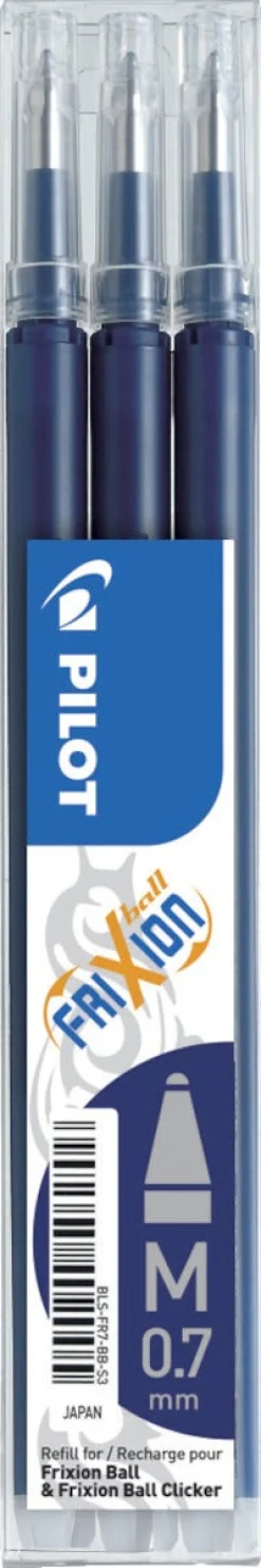 Refill til Pilot Frixion Clicker kryssordpenn, 3-pakning