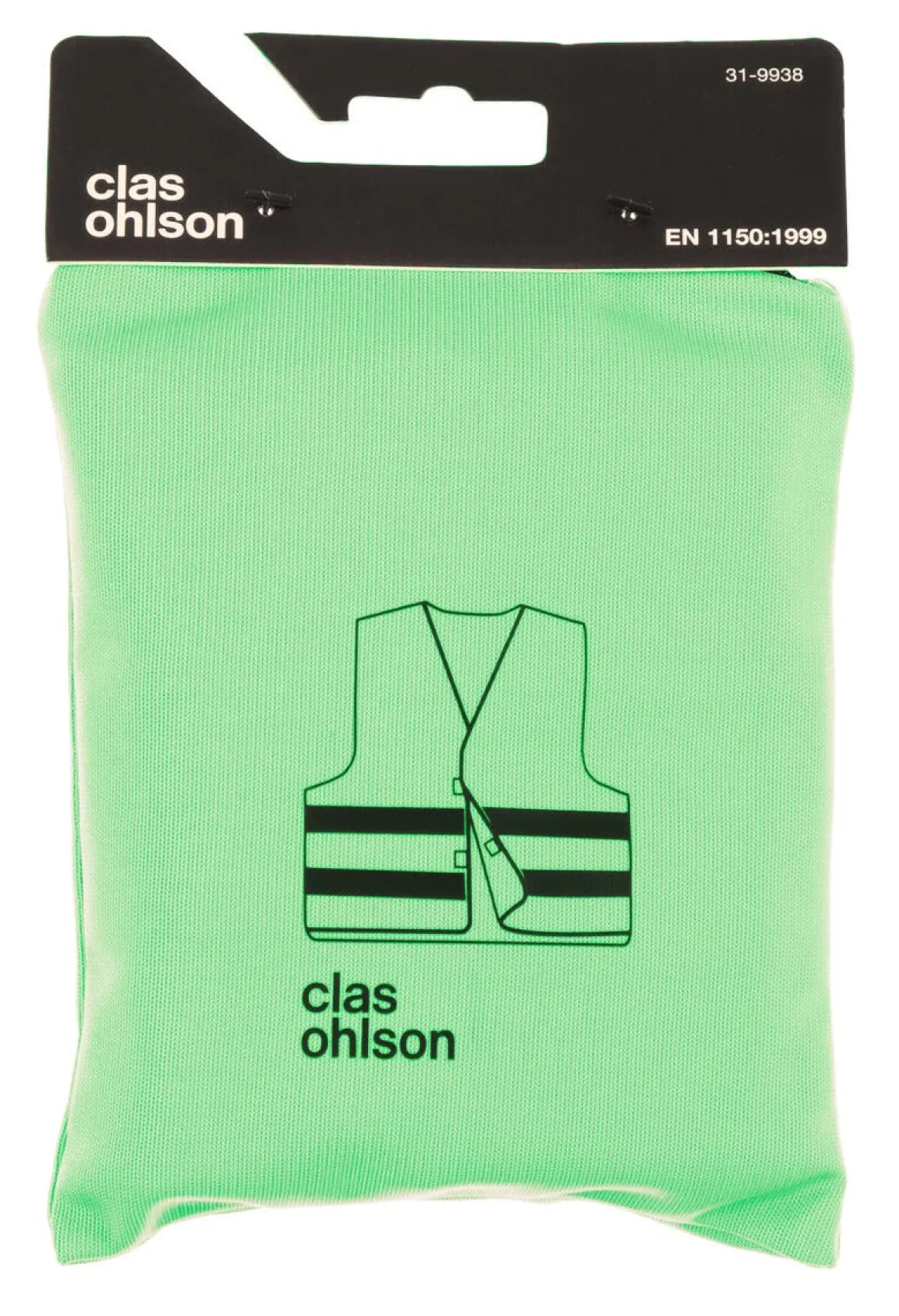 Refleksvest grønn, Clas Ohlson