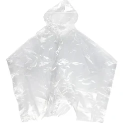 Regnponcho transparent onesize med trykknapper