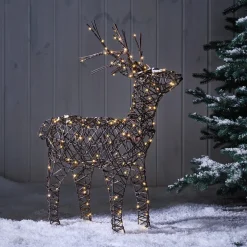 Reinsdyr med LED-lys, 65 cm