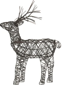Reinsdyr med LED-lys, 65 cm