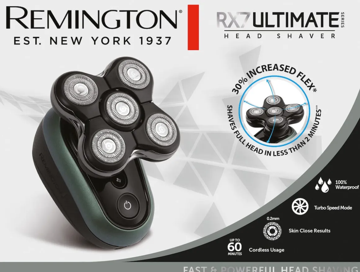 Remington XR1600 barbermaskin til hodet, batteridrevet