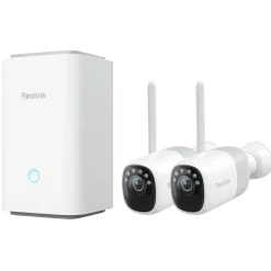 Reolink Altas kamerasett med Home Hub, WiFi 6 og ColorX, 2-pakning