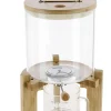 Ris- og gryndispenser i glass med tappekran og lokk, 5 l