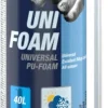 RK Uni Foam byggskum, isolering og tetting, 750 ml
