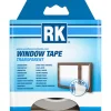 RK vindustape 25 mm x 14 m, transparent tettetape