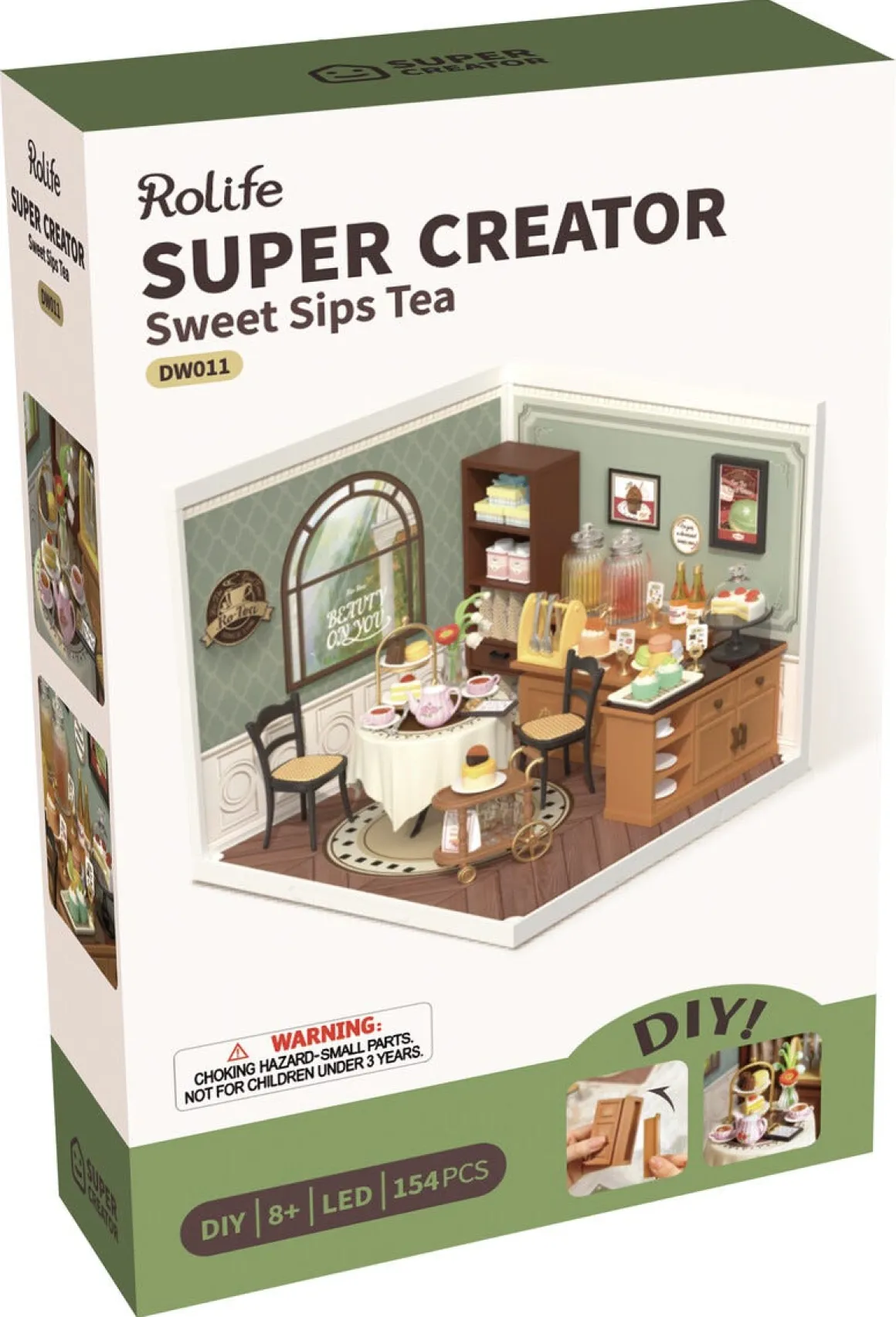 Rolife Super Creator miniatyrrom kafé, fra 12 år