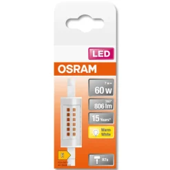R7s LED-pære rørform Slimline 7 W 78 mm Osram