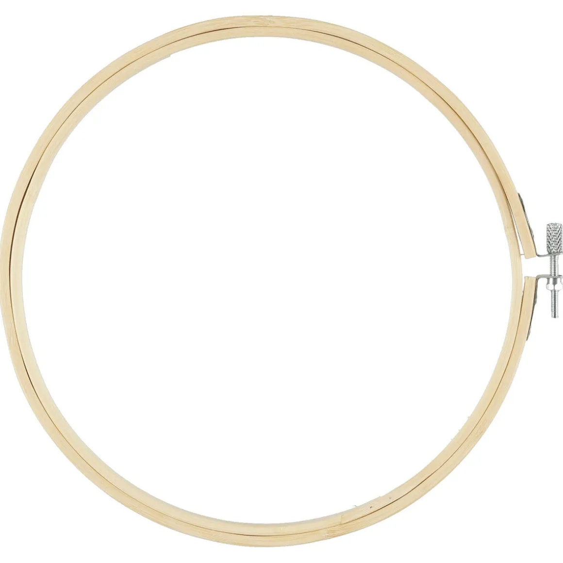 Rund broderiring i bambus, 21 cm