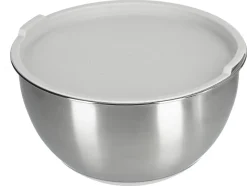 Rustfrie boller med lokk, 3-pakning