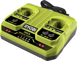Ryobi batterilader 2 porter One+ 18 V RC18240