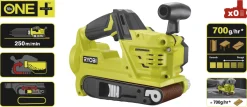 Ryobi båndsliper R18BS-0 One+, batteridrevet