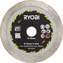 Ryobi RAKCOT03 kutteskiver fliser / plast / metall, 3-pakning
