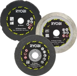 Ryobi RAKCOT03 kutteskiver fliser / plast / metall, 3-pakning