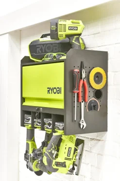 Ryobi verktøyskap RHWS-01, veggmontert med dør.