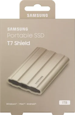 Samsung T7 Shield SSD 1 TB, sand