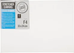 Sang bomullslerret på kileramme, 3-pack